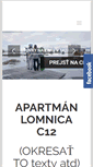 Mobile Screenshot of apartmanlomnicac12.sk